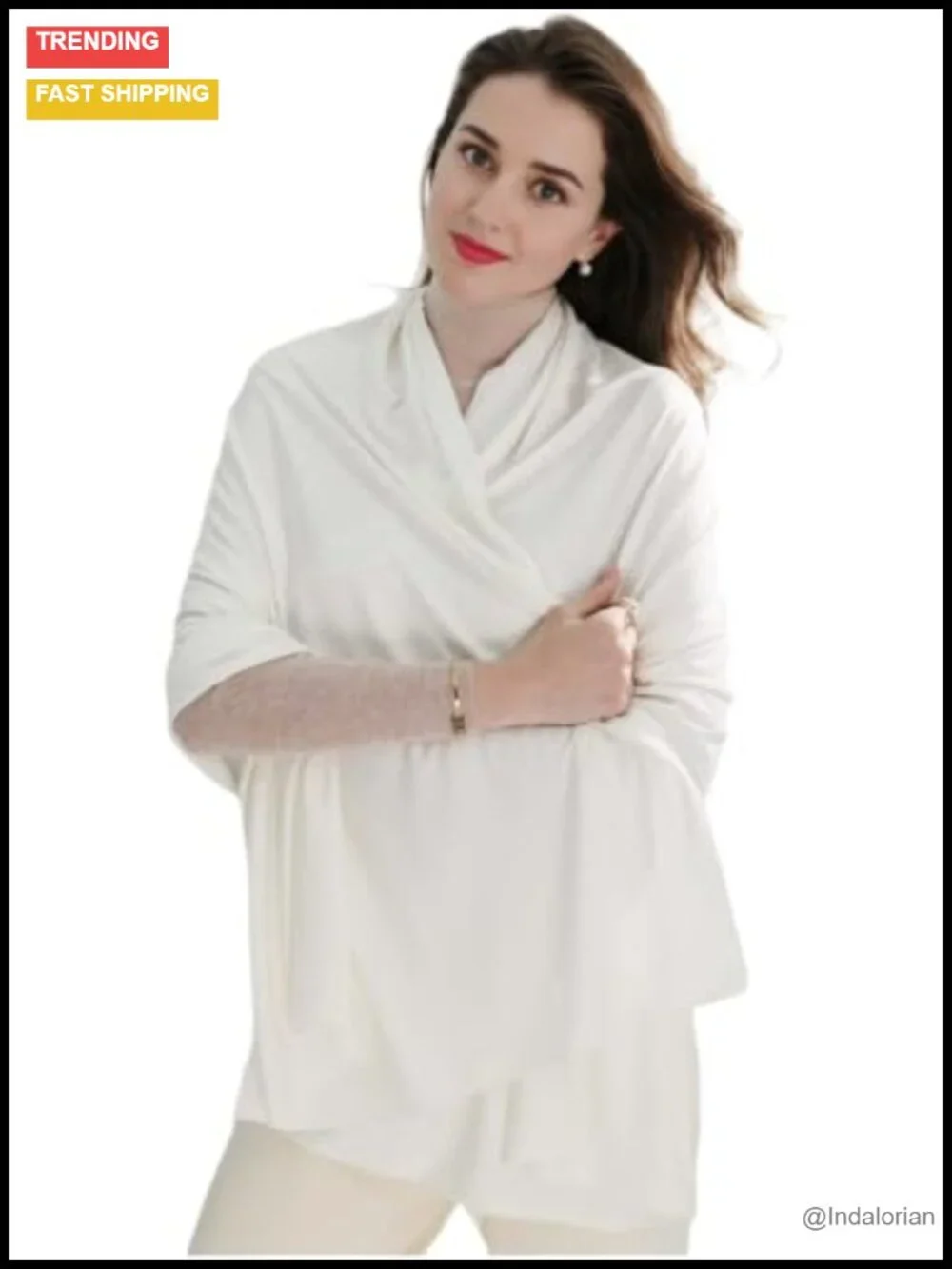 Luxury Tencel Modal Pashmina Shawl Wrap for Women - Versatile Travel Scarf